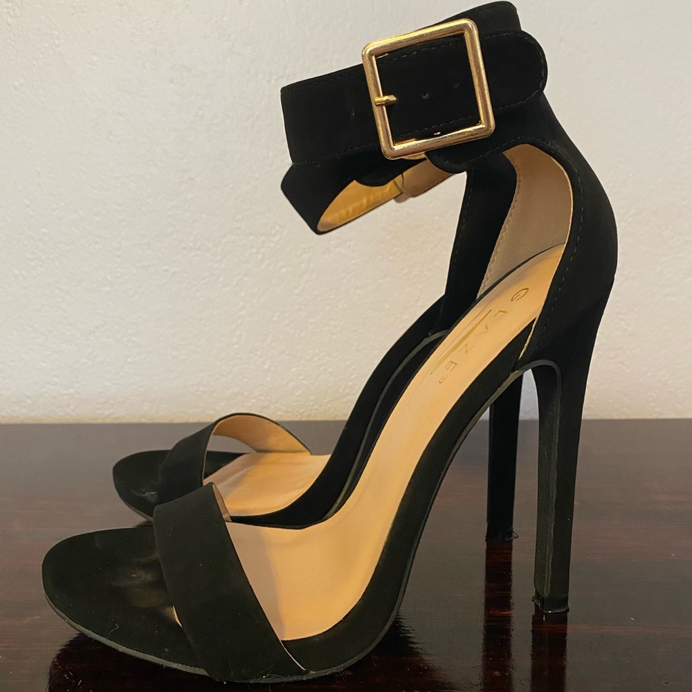 Two Strap Open Toed Heels
